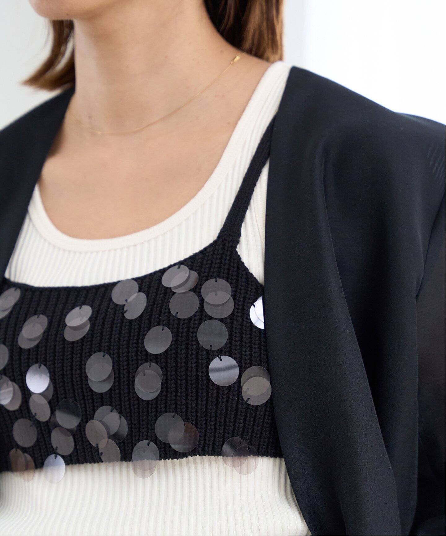 extreme cashmere スパンコールビスチェ 3日間限定値下げ❗️エクストリームカシミア・スパンコールビスチェ 今