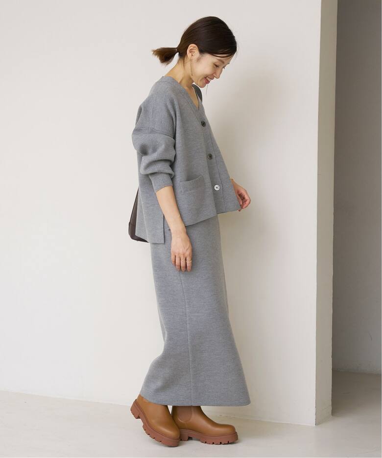 スーパーファインスムース ショートカーディガン（カーディガン  