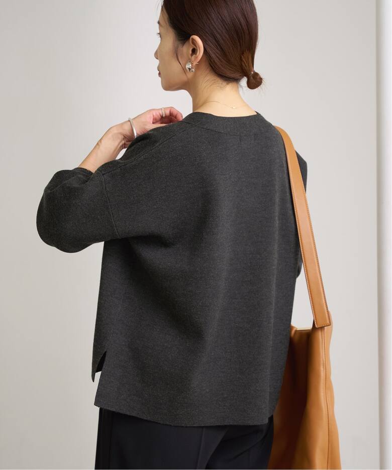 スーパーファインスムース ショートカーディガン（カーディガン  