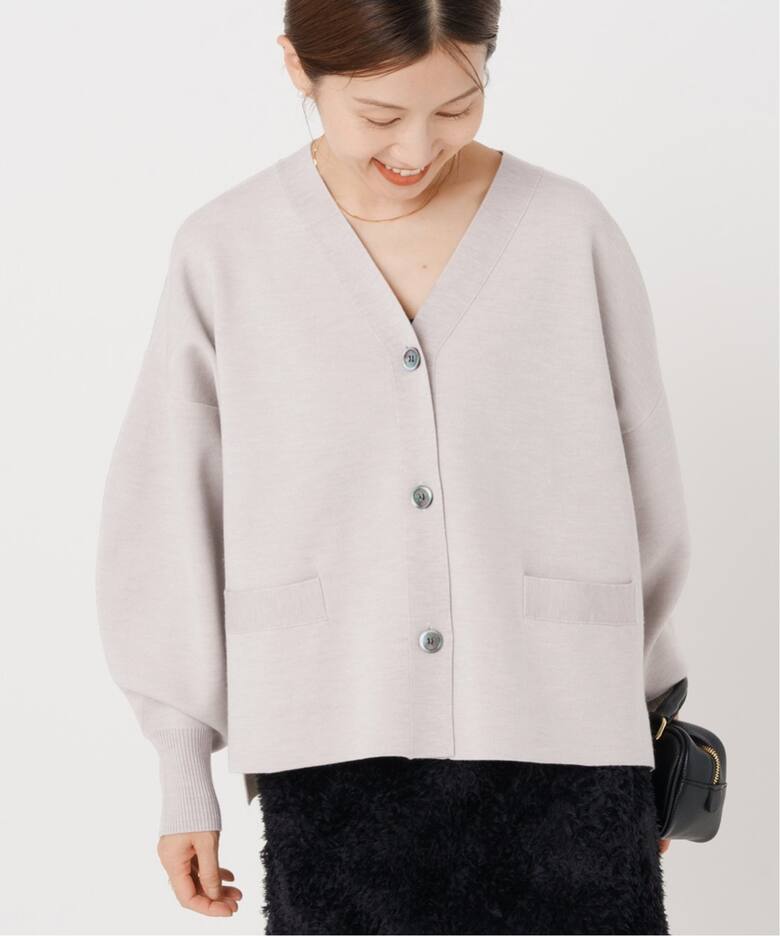 スーパーファインスムース ショートカーディガン（カーディガン  