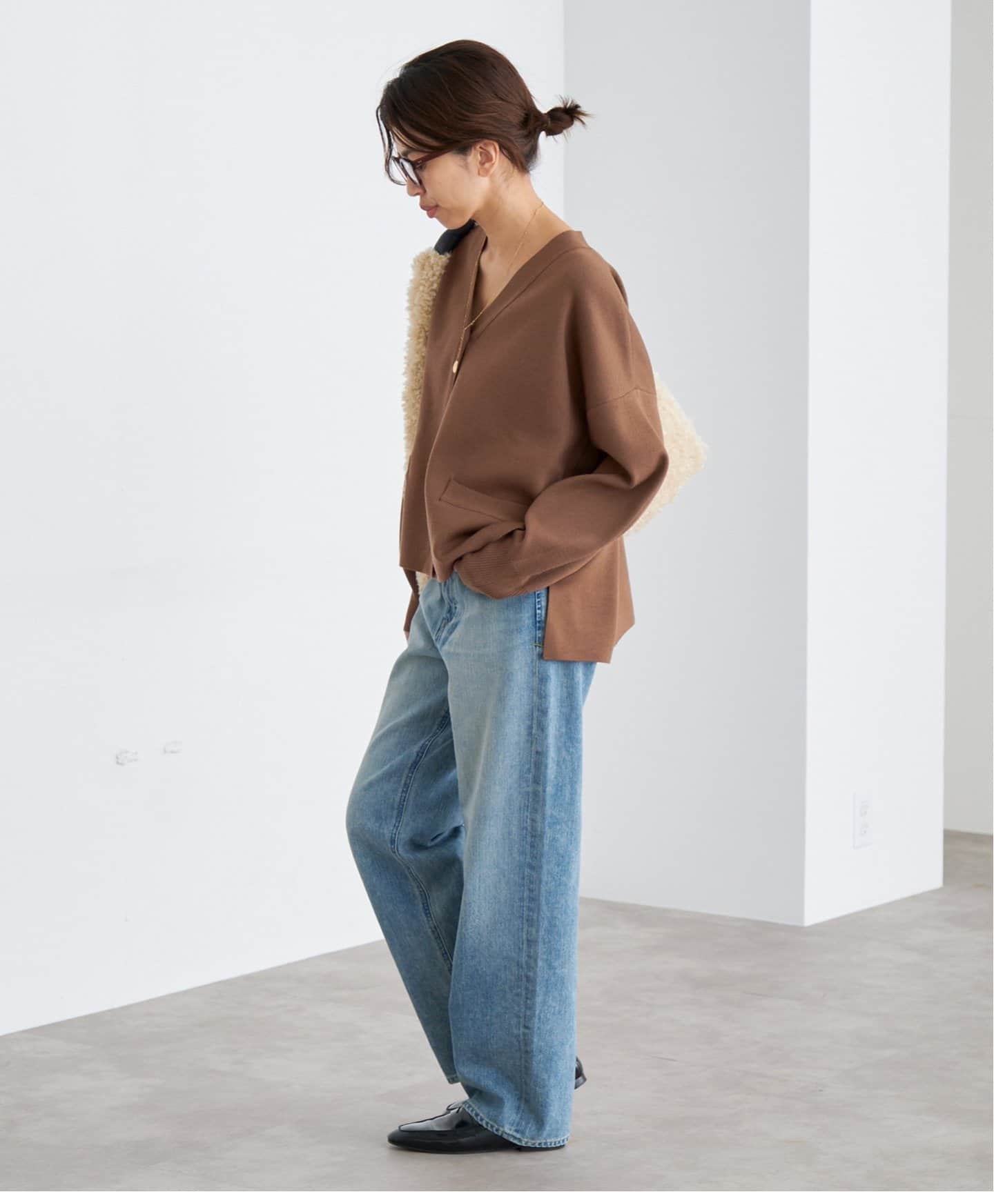 スーパーファインスムース ショートカーディガン スーパーファインスムース ショートカーディガン（カーディガン