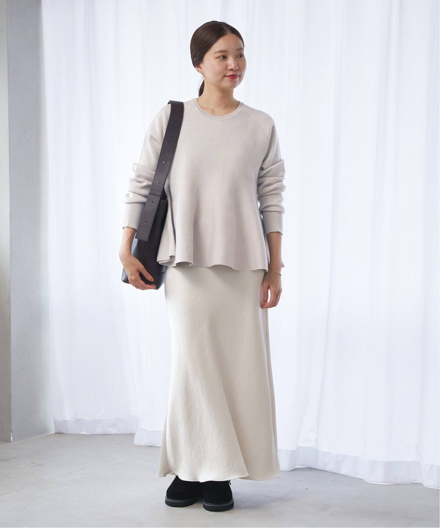 【新品】スーパーファインスムースプルオーバー　イエナ　ホワイト IENA（イエナ）の「スーパーファインスムースプルオーバー（ニット