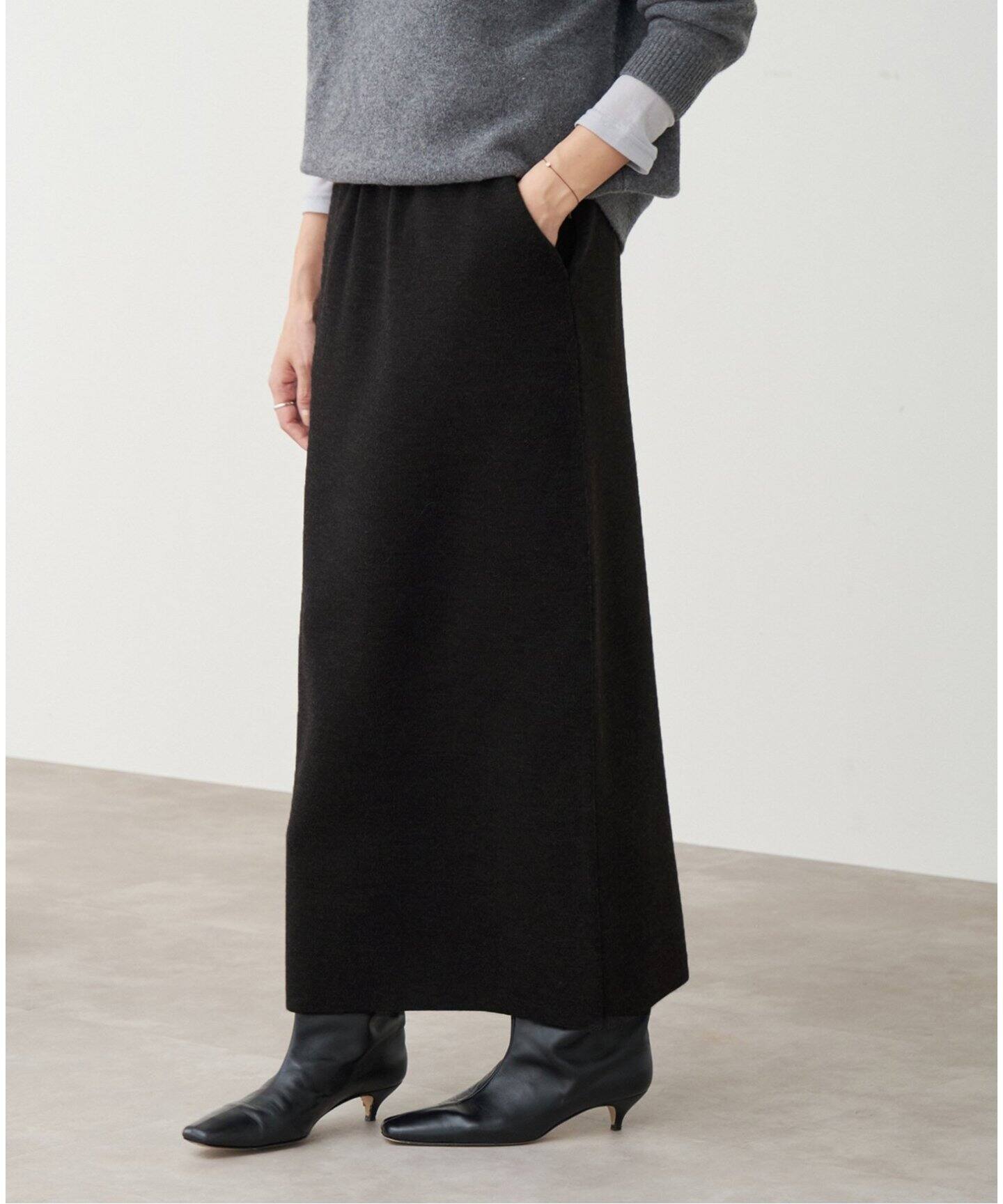 追加》スーパーファインスムースニットスカート（ロング・マキシ丈  