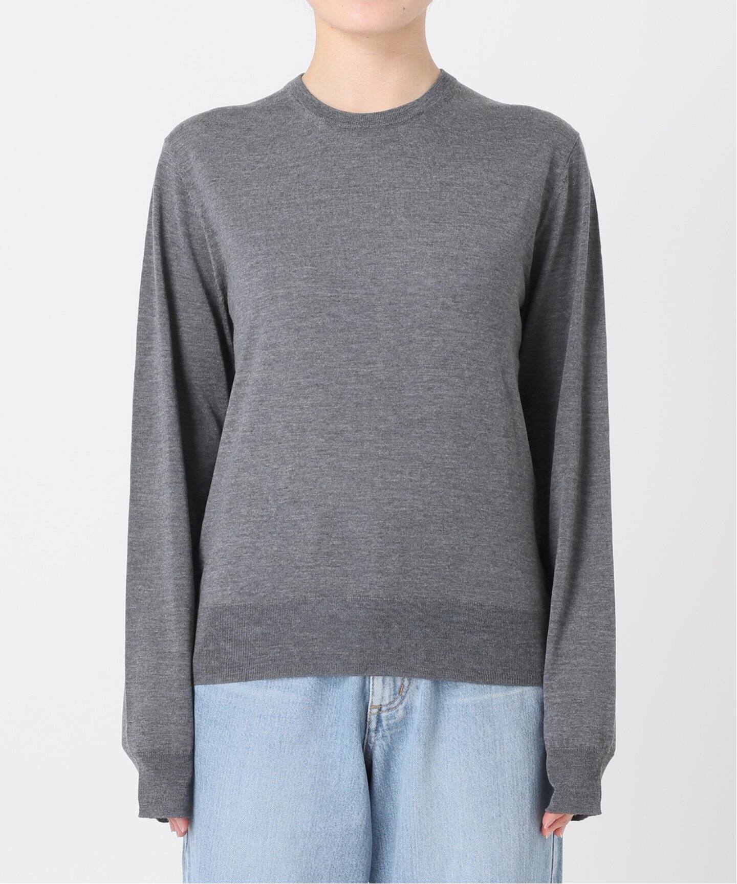 18Gプレーンクルーネックプルオーバー（ニット／セーター）｜IENA