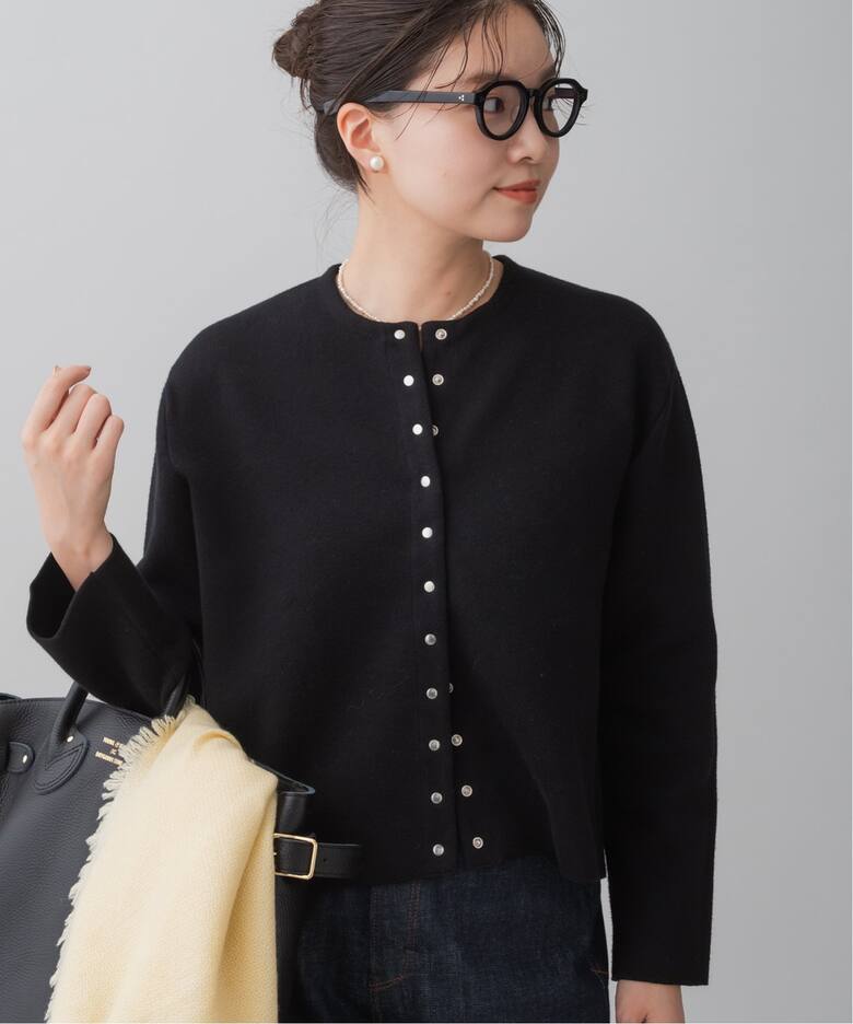 ダブルフェイススナップカーディガン（カーディガン）｜IENA（イエナ  