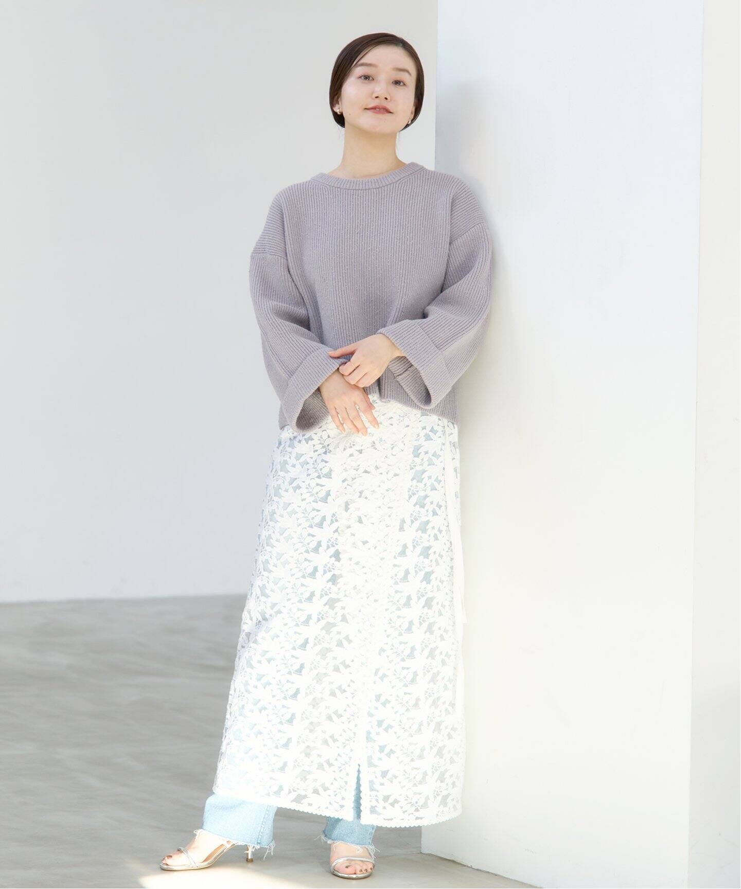 ショート丈ネッププルオーバー（ニット／セーター）｜IENA（イエナ）の  