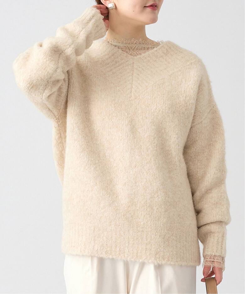 アルパカMIXストレッチニット（ニット／セーター）｜IENA（イエナ）の  