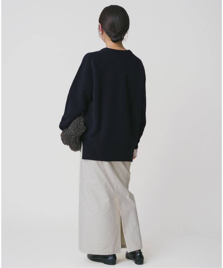 POOGINOOK WOOL クルーネックラグランプルオーバー（ニット／セーター 