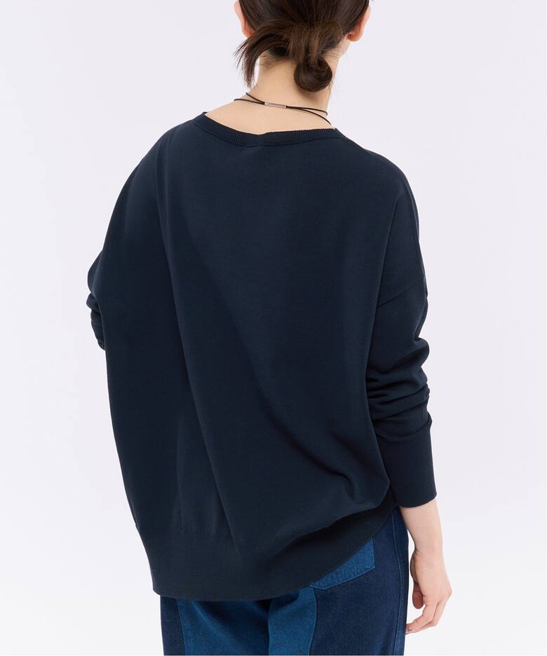 コットンストレッチ NEOワイド長袖プルオーバー（ニット／セーター  