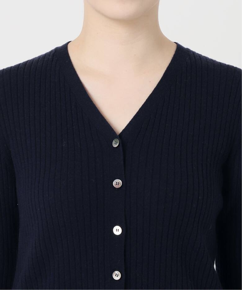 イタリア糸 RIB Vネックカーディガン（カーディガン）｜IENA（イエナ  