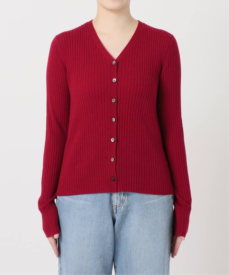 イタリア糸 RIB Vネックカーディガン（カーディガン）｜IENA（イエナ  