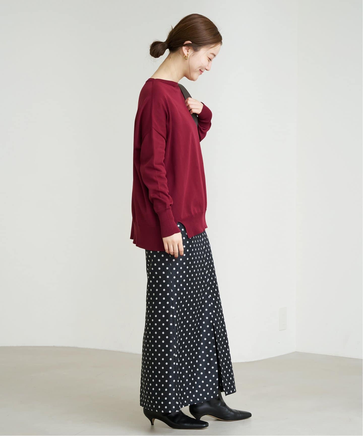 イエナ　☆未使用試着のみ☆　コットンストレッチ NEO2 ワイド長袖プルオーバー 追加2》コットンストレッチ NEO ワイド長袖プルオーバー（ニット