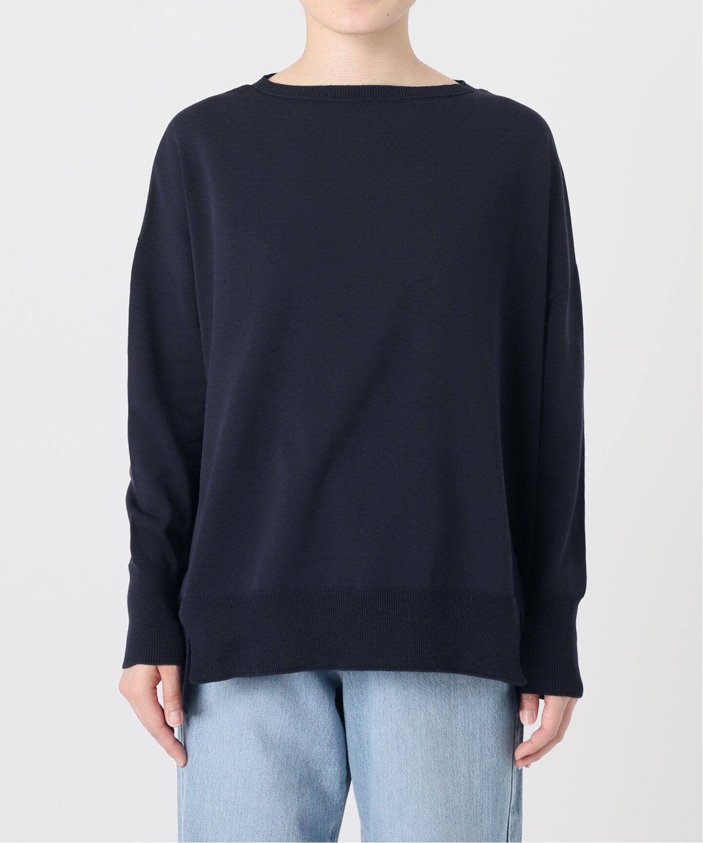 イエナ　☆未使用試着のみ☆　コットンストレッチ NEO2 ワイド長袖プルオーバー コットンストレッチNEOワイドクループルオーバー | イエナ(IENA