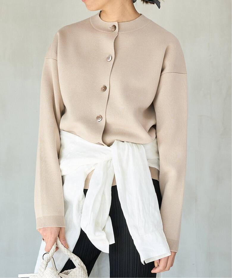 GIZAコットンミラノリブ カーディガン（カーディガン）｜IENA（イエナ  