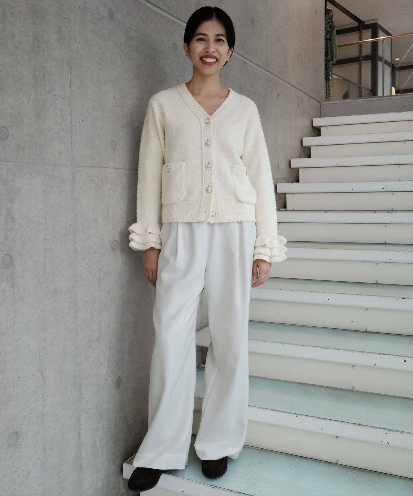 Maison IENA Tweedyニットジャケット（カーディガン）｜IENA（イエナ  