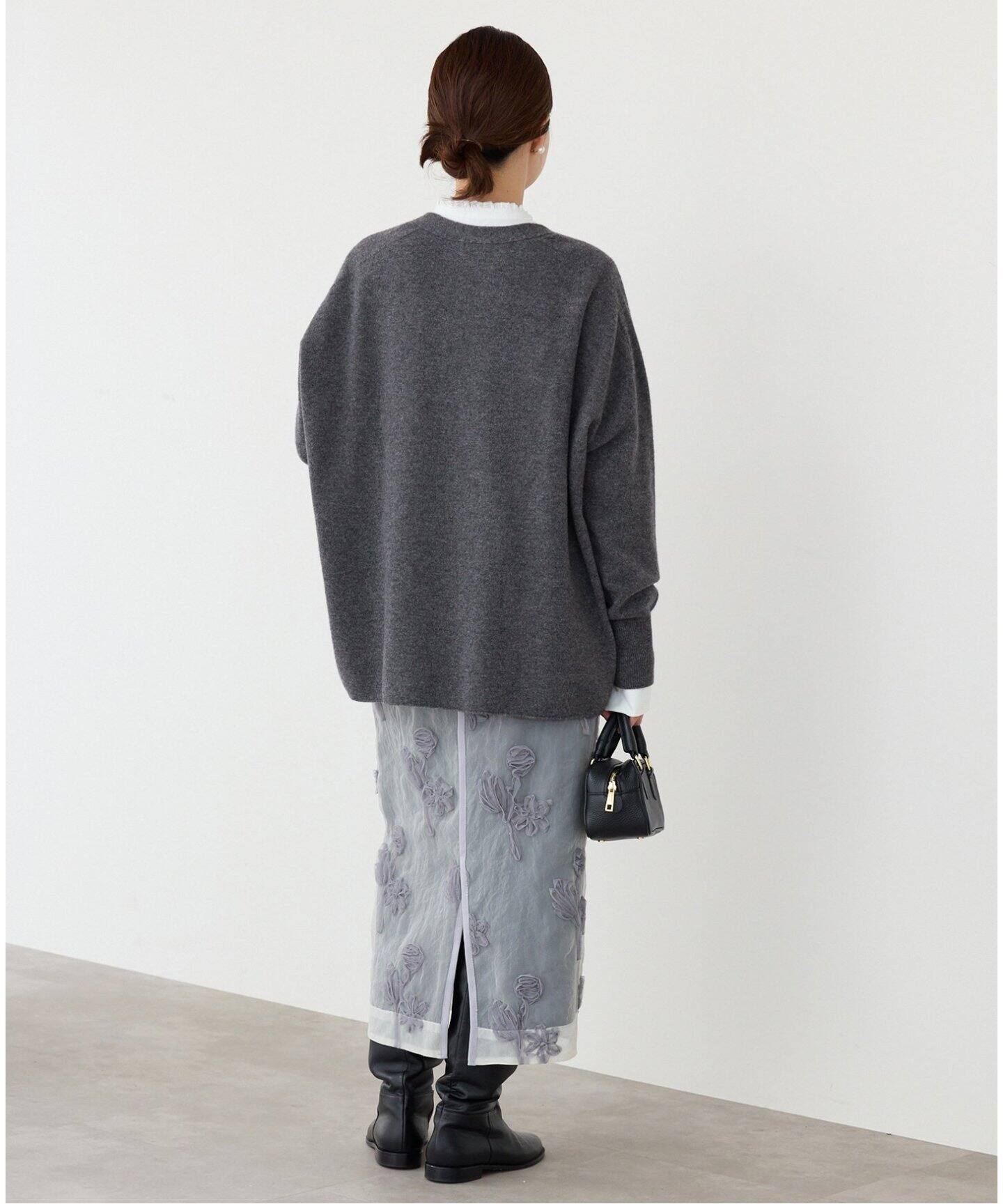 追加》Fineニュージーウール ニュアンス Vプルオーバー（ニット