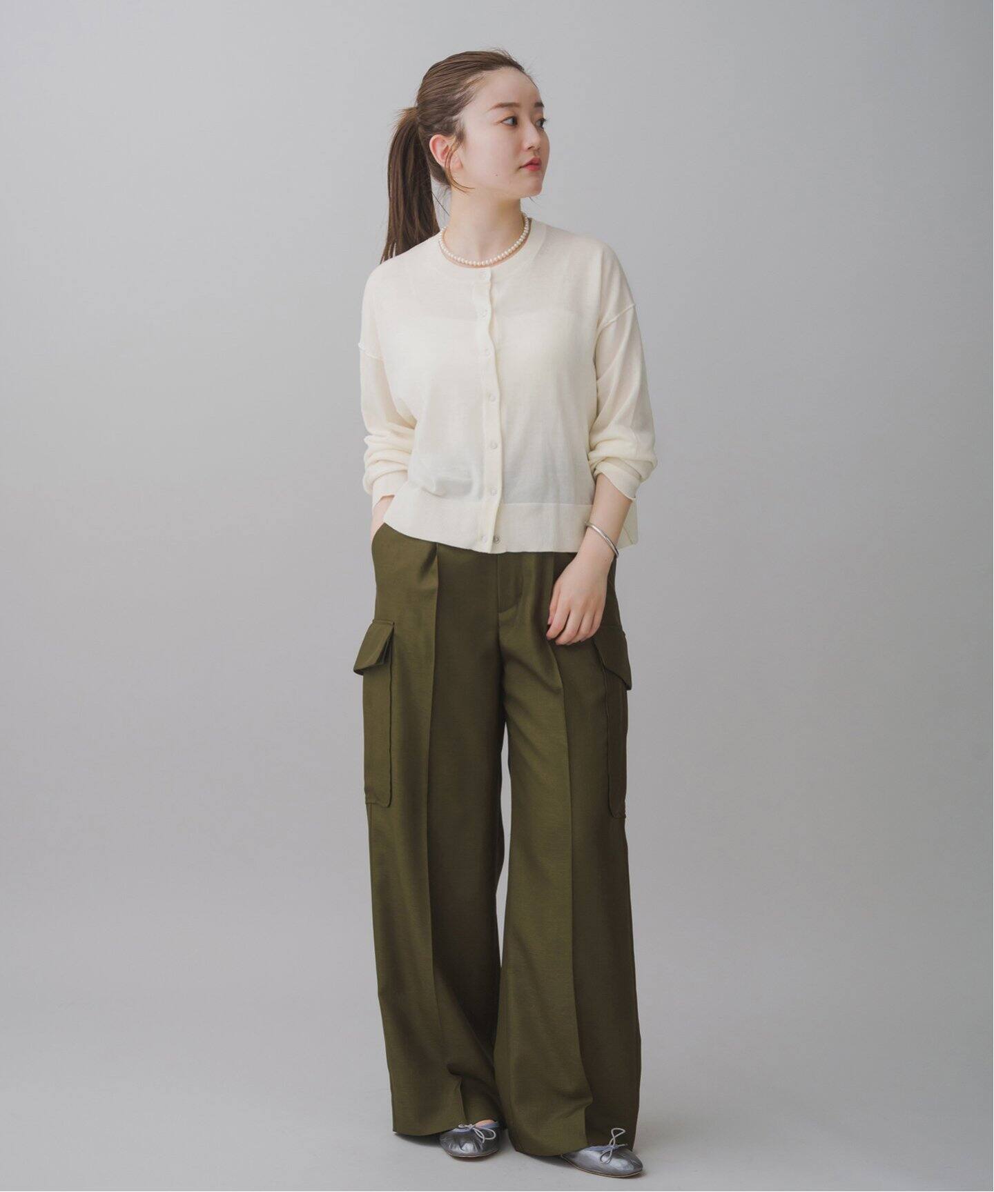 お値下げ　新品・未使用タグ付き　IENA FILMY 無地カーディガン　ブラック お値下げ 新品・未使用タグ付き IENA FILMY 無地カーディガン ブラック