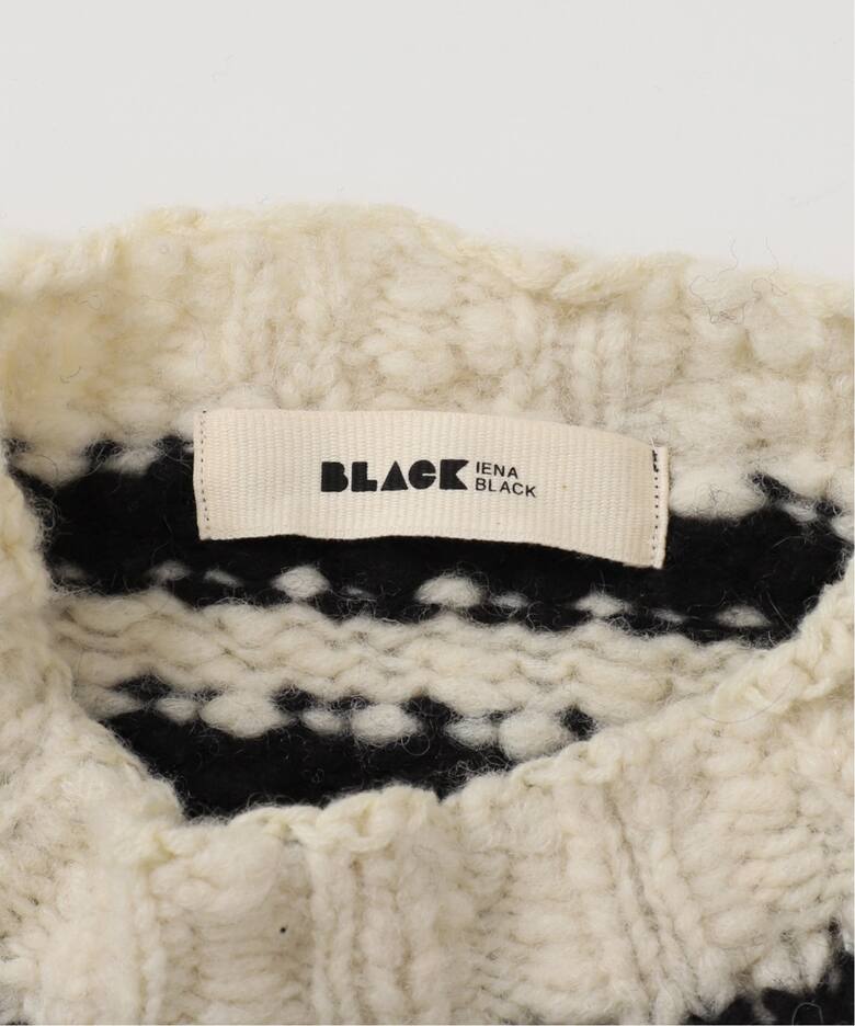 WEB限定/追加2》BLACK ハイネックボーダーニット（ニット／セーター  