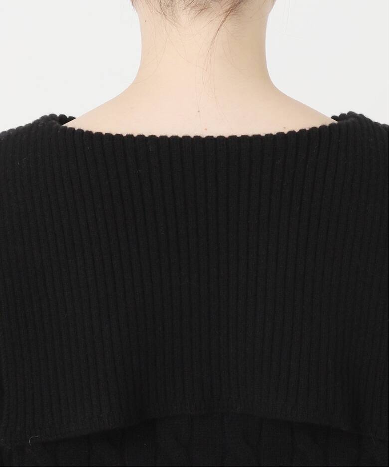 BLACK セーラーカラーニット（ニット／セーター）｜IENA（イエナ）の  