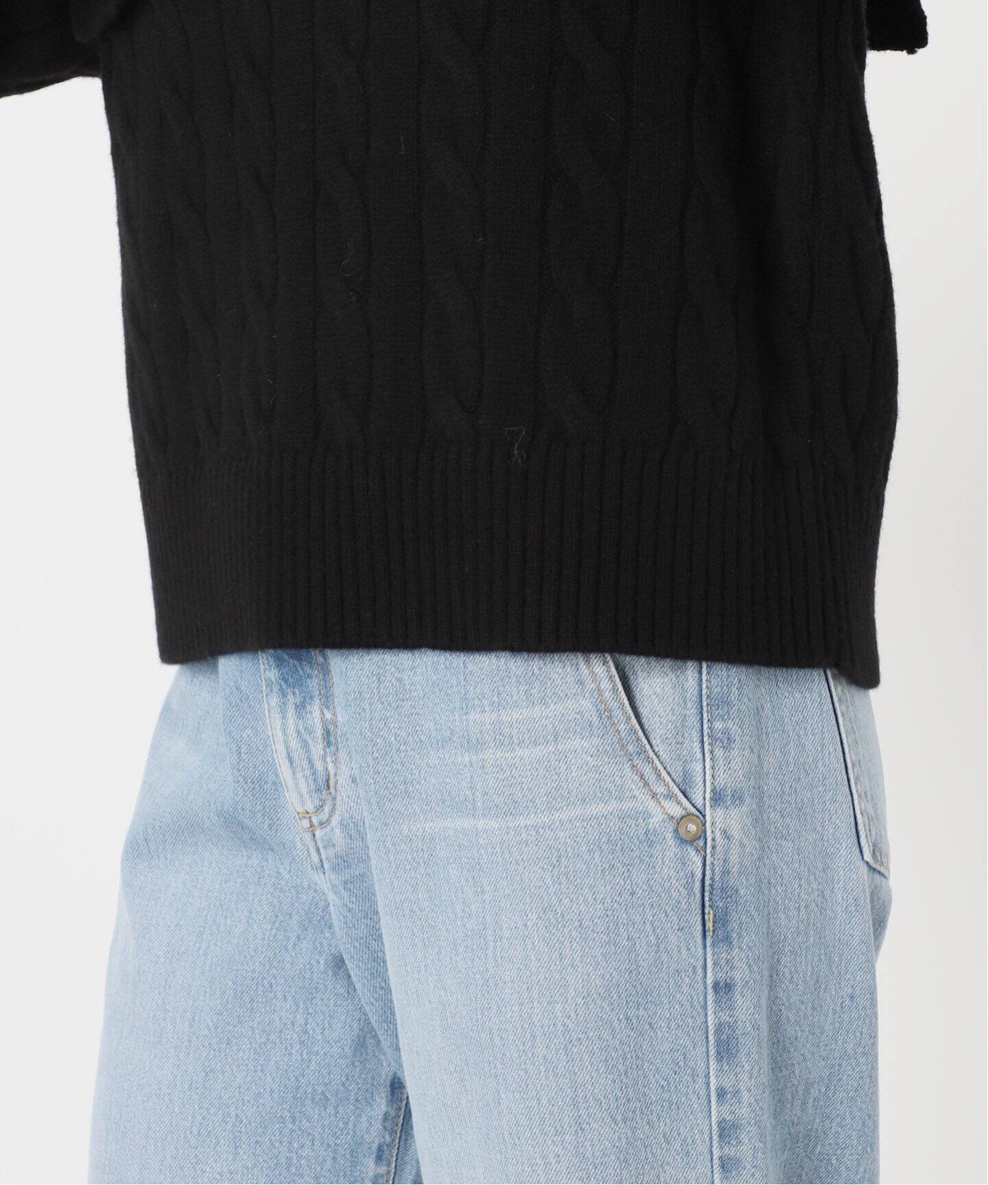 BLACK セーラーカラーニット（ニット／セーター）｜IENA（イエナ）の  