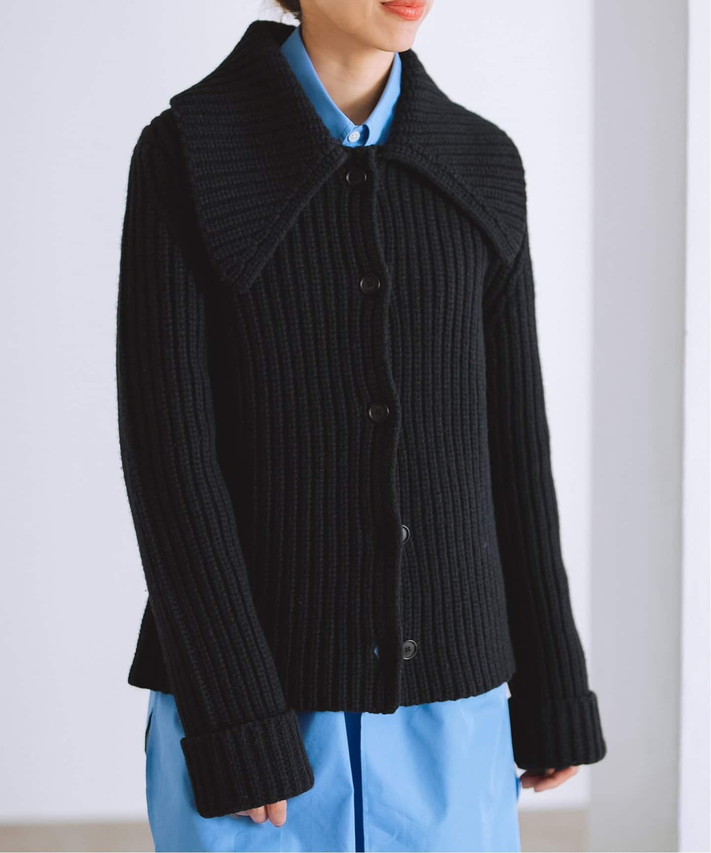 新品未使用☆IENA イエナ ARKABA カーディガン 黒 ブラック ウール