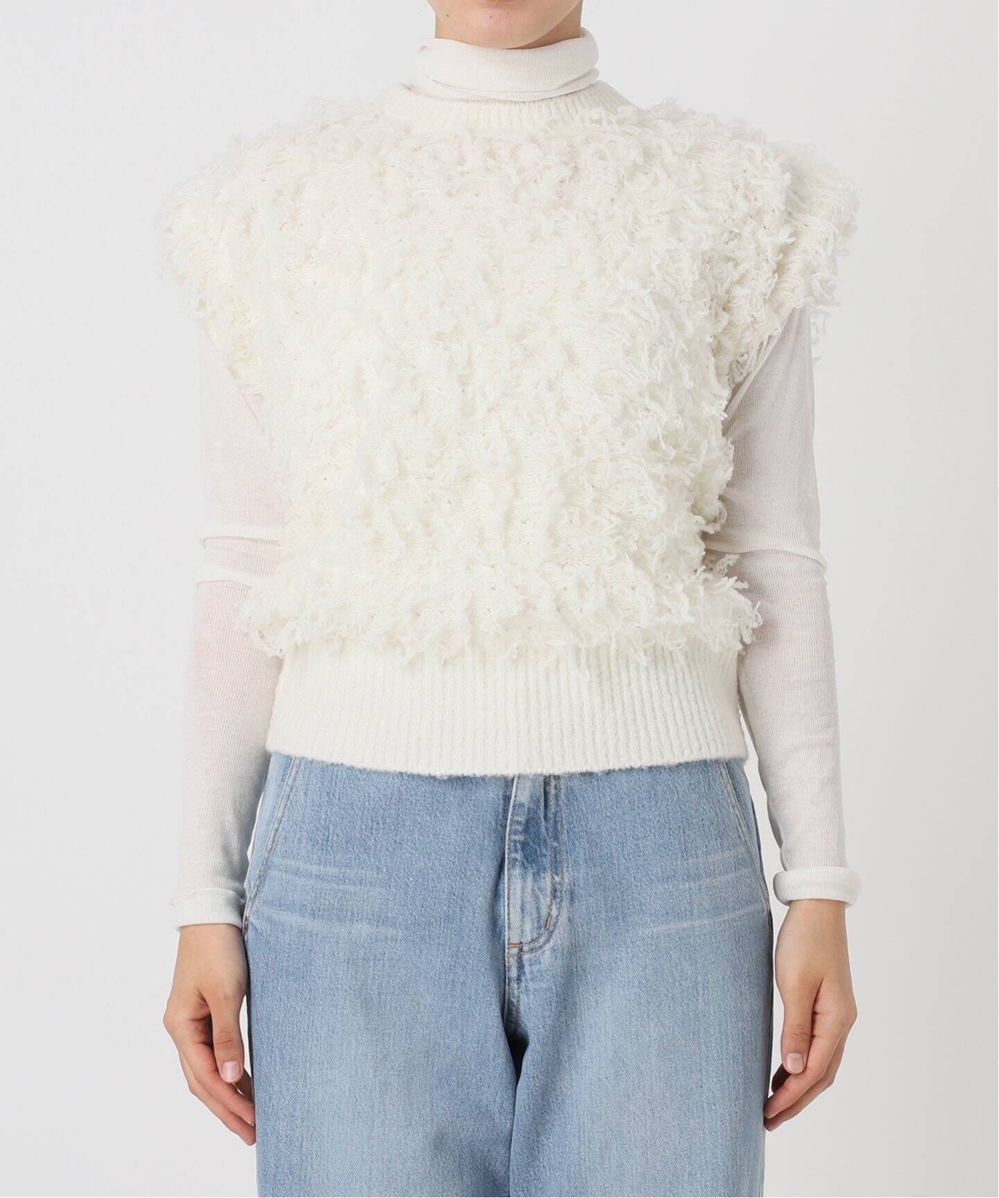 IENA / 24AW/ループ編みニットベスト/ウール/WHT/24-080-900-9150-4-0 ループ編みニットベスト（ベスト）｜IENA（イエナ）の通販｜BAYCREW'S