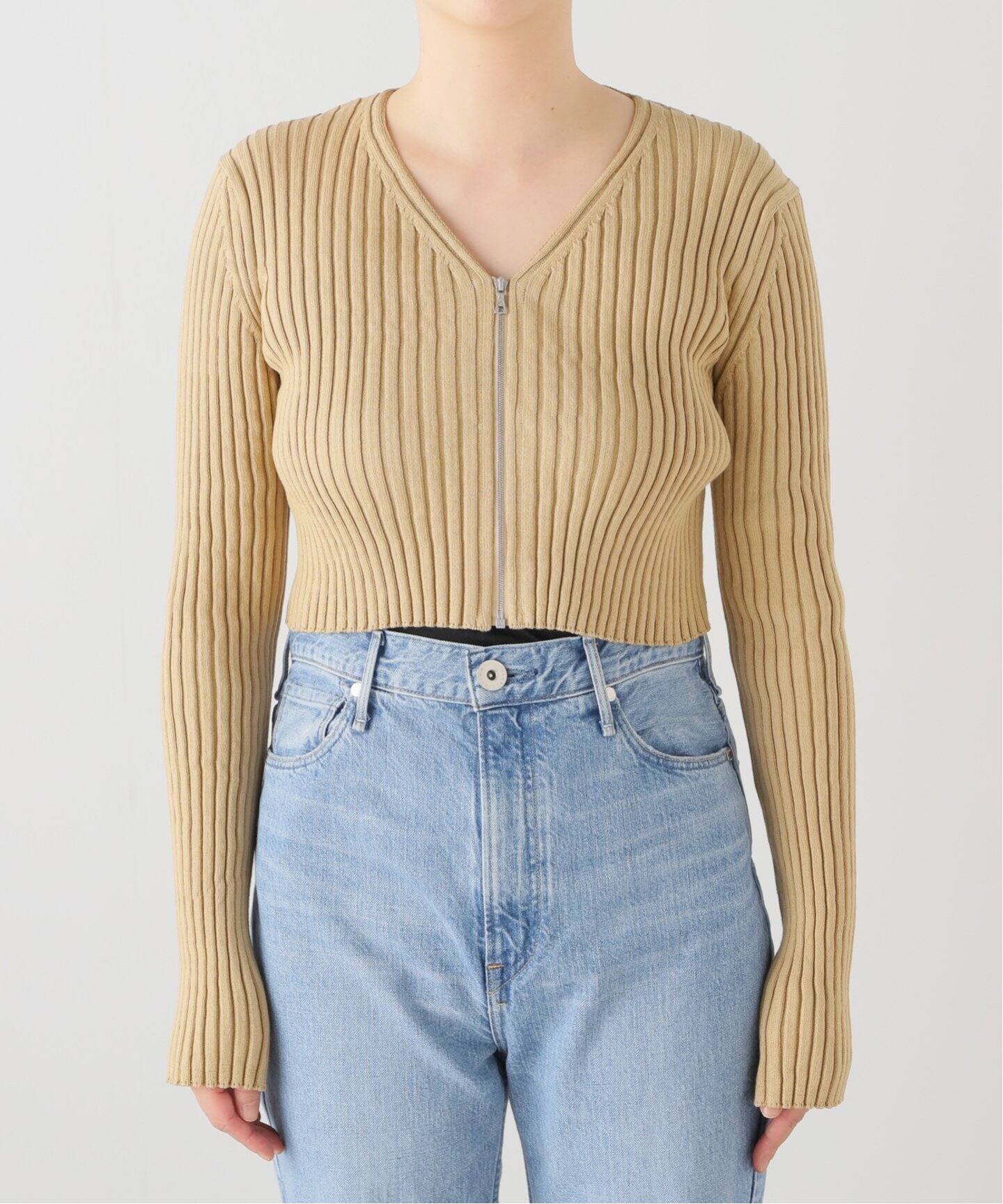 AURALEE/オーラリー】DRY COTTON ZIP CD ジップカーディガン  