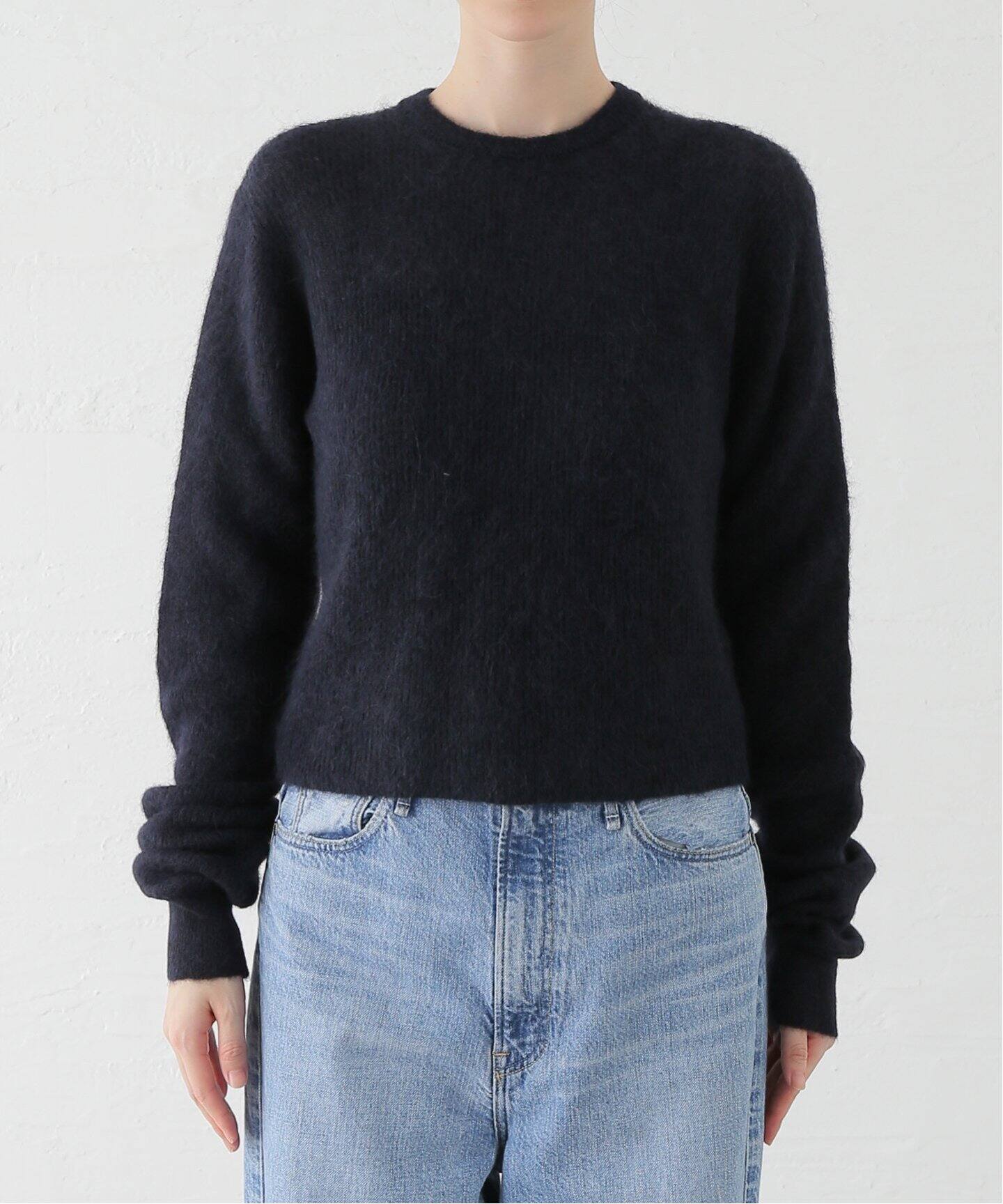 AURALEE/オーラリー BABY SURI ALPACA SHEER KNIT P/O ニット  