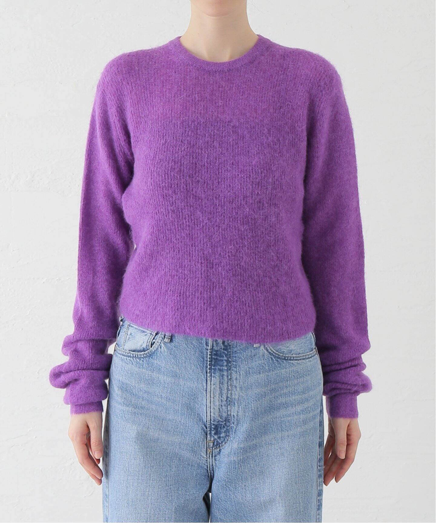 AURALEE/オーラリー BABY SURI ALPACA SHEER KNIT P/O ニット  