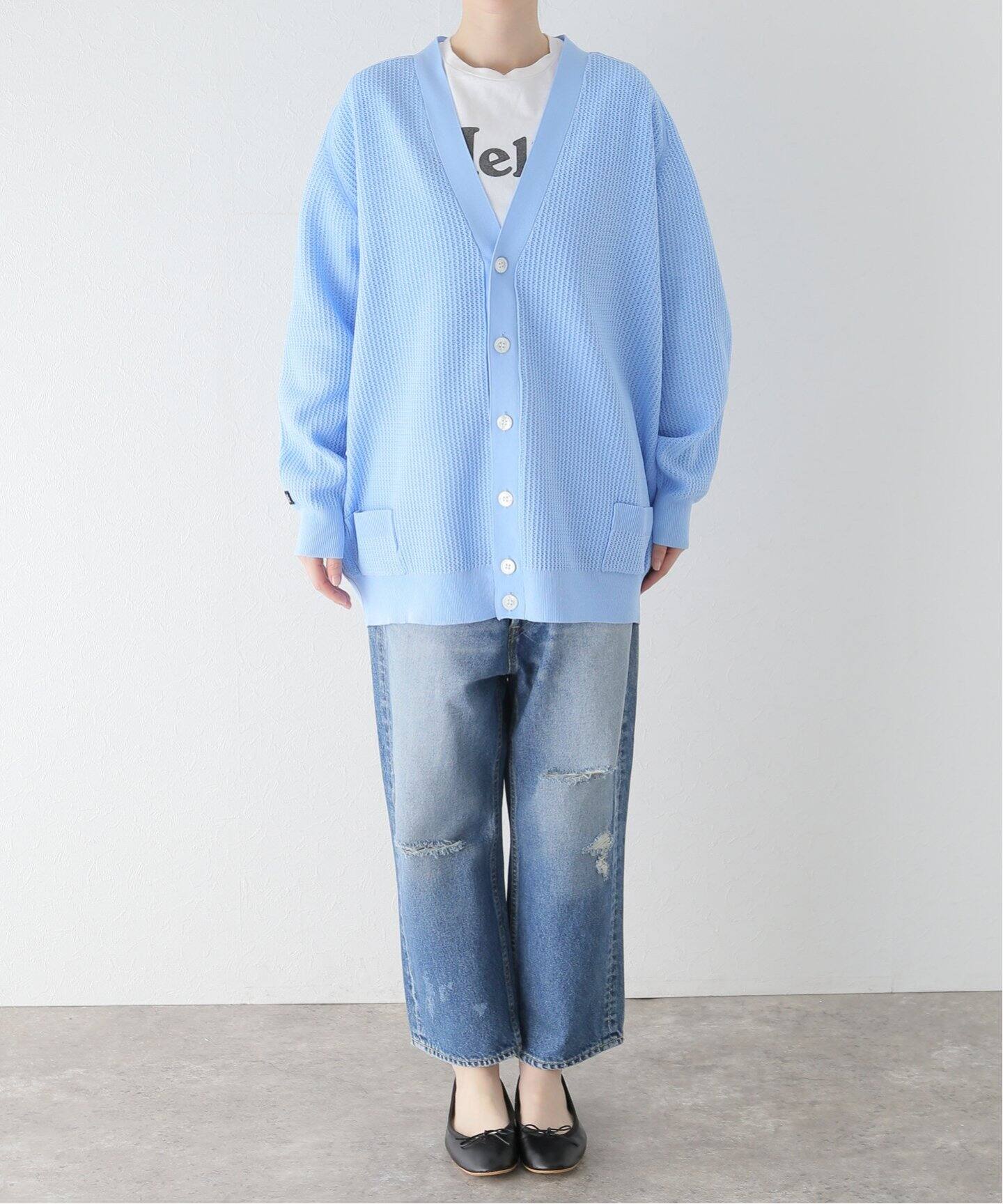 MADISONBLUE/マディソンブルー】BIG KNIT V CD MESH ニット  