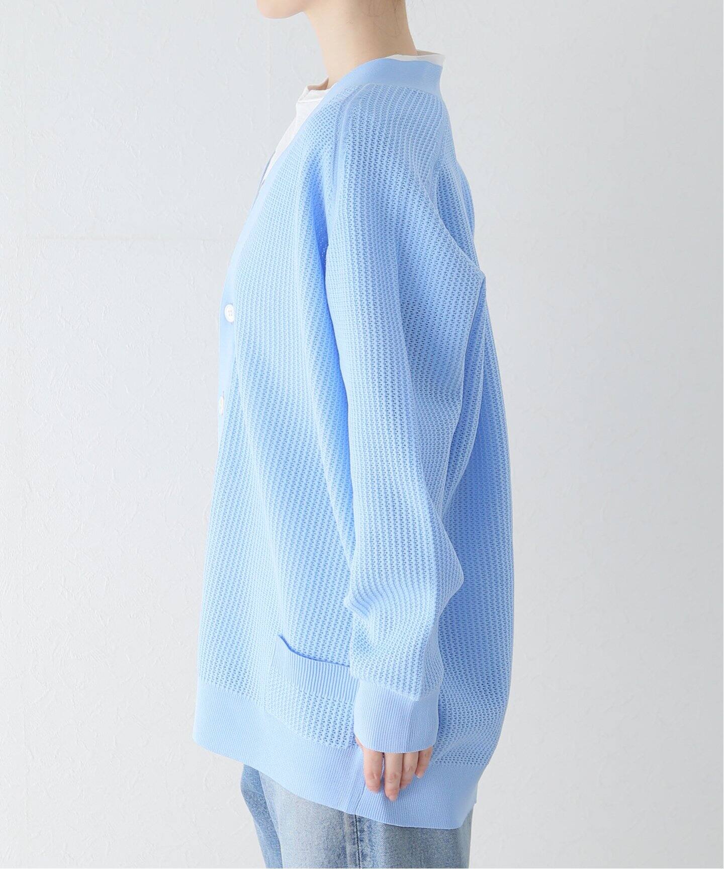 MADISONBLUE/マディソンブルー】BIG KNIT V CD MESH ニット  