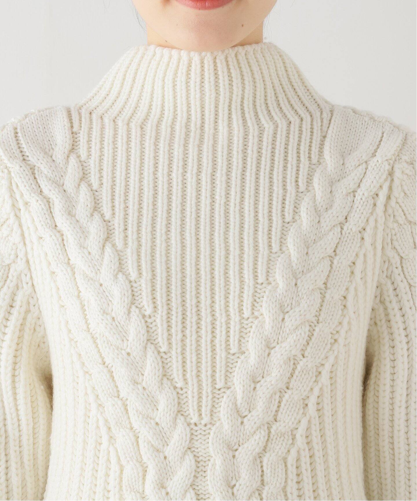 NINA RICCI/ニナ リッチ CABLE KNIT TN ニット 24AMPU005ML0556 