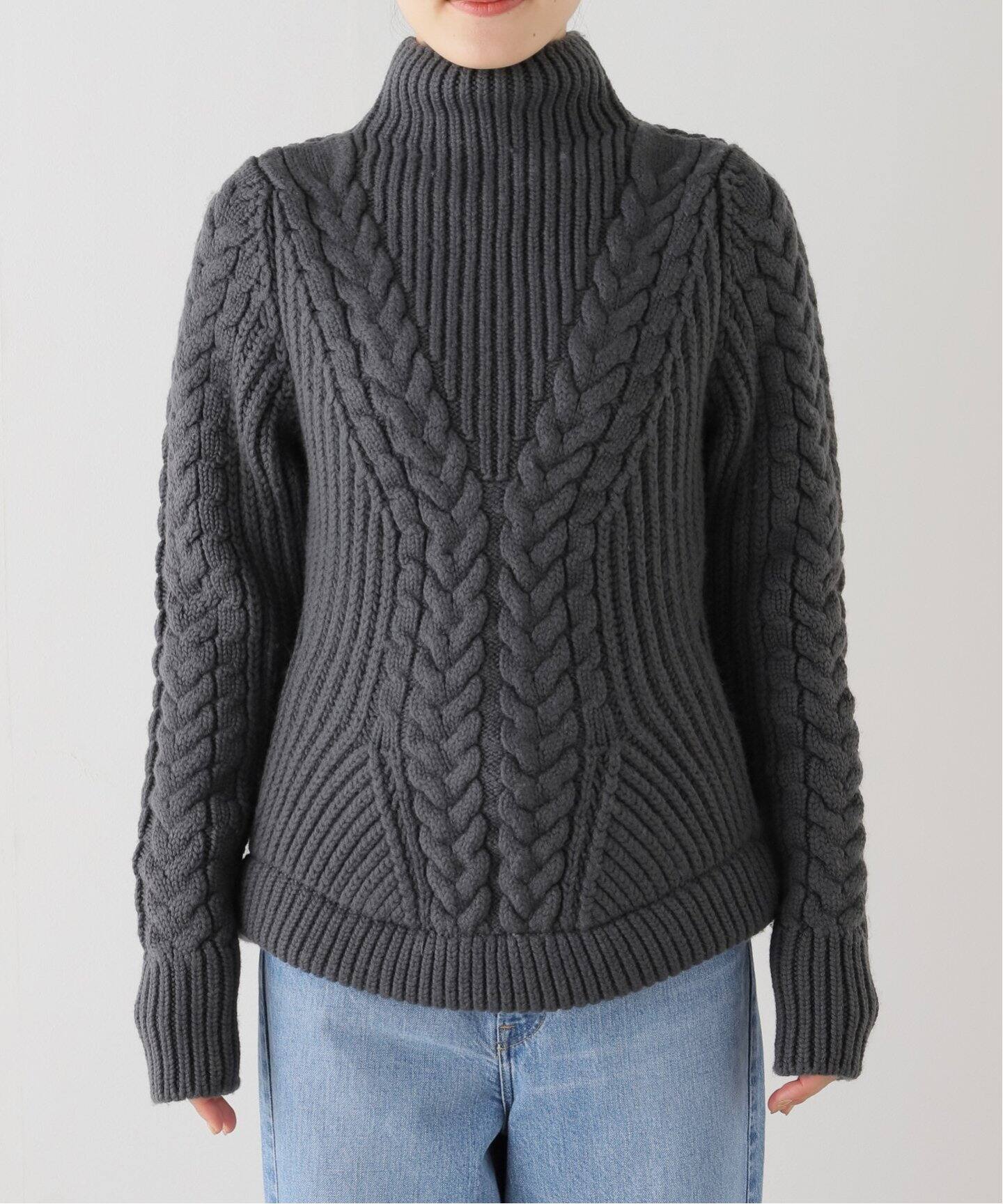 NINA RICCI/ニナ リッチ CABLE KNIT TN ニット 24AMPU005ML0556 
