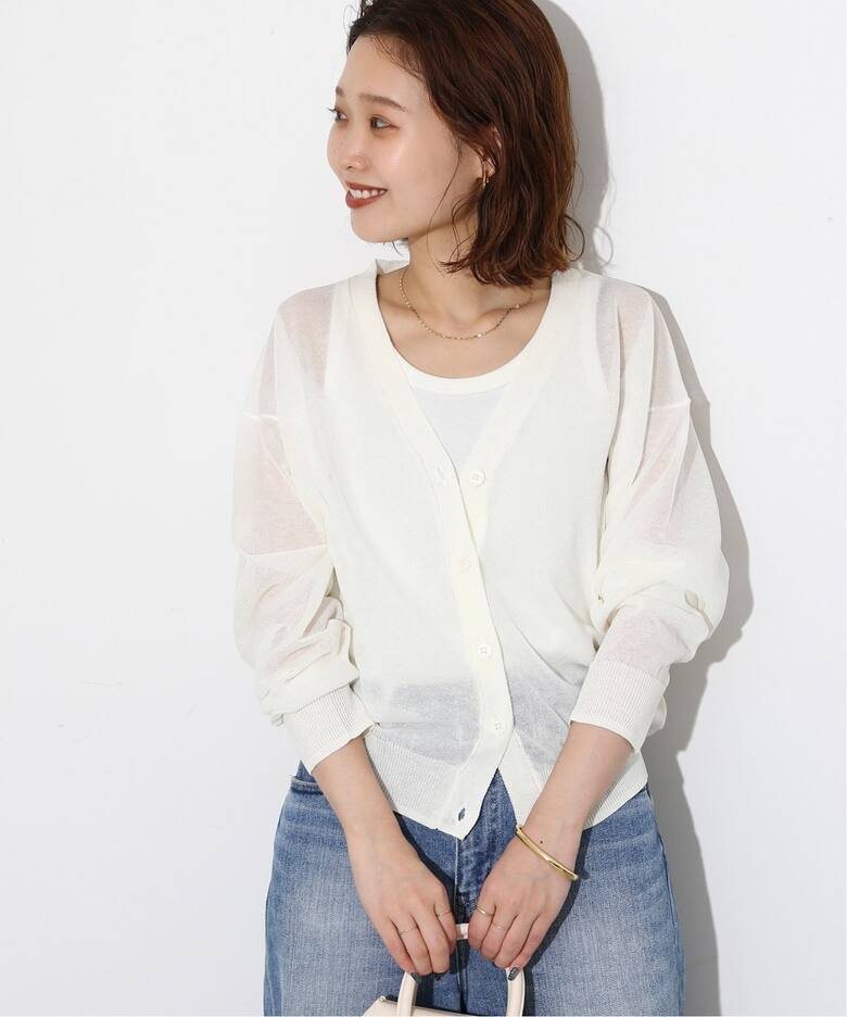 シアーVネックカーディガン（カーディガン）｜SLOBE IENA（スローブ  
