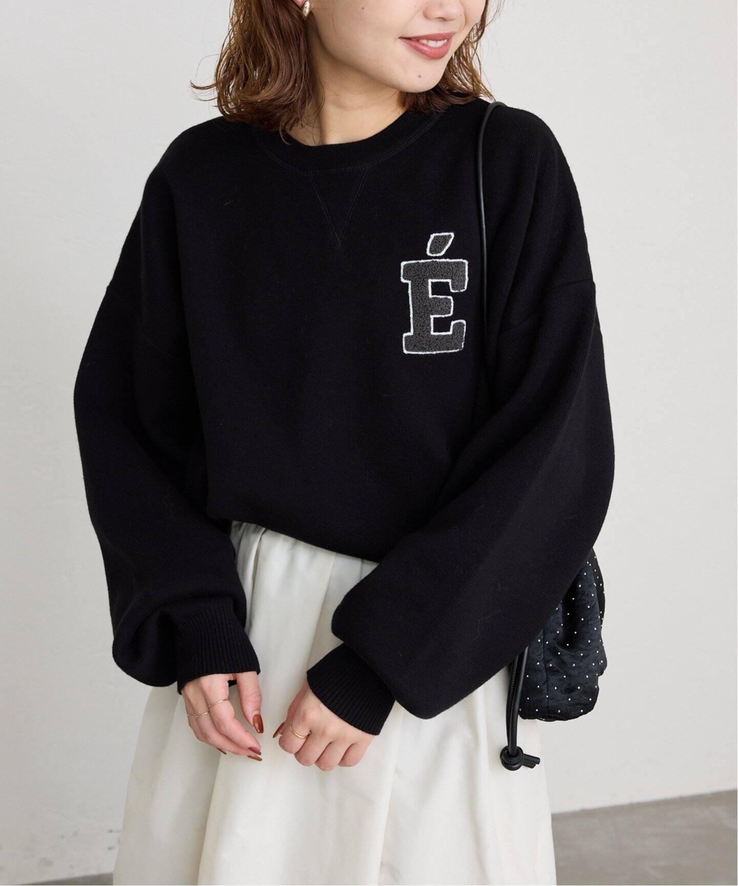 miyabi【2024AW】サガラ刺繍スウェットライクニット miyabi様専用【2024AW】サガラ刺繍スウェットライクニット