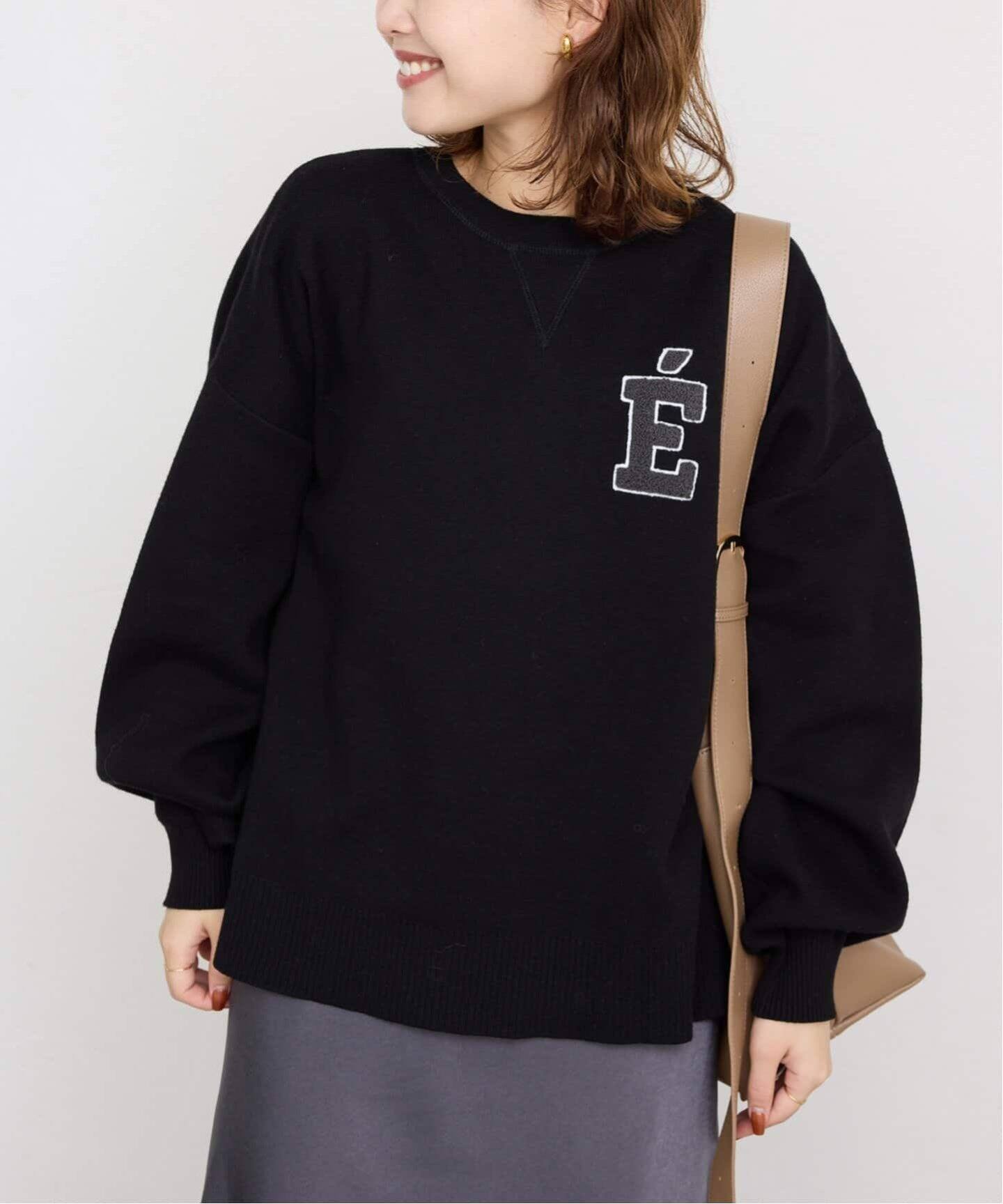 WEB限定/追加4予約》サガラ刺繍スウェットライクニット（ニット  