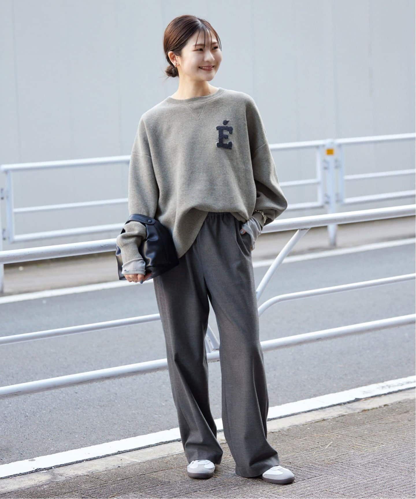 今季！スローブイエナ　サガラ刺繍スウェットライクニット　ベージュ WEB限定/追加4》サガラ刺繍スウェットライクニット（ニット