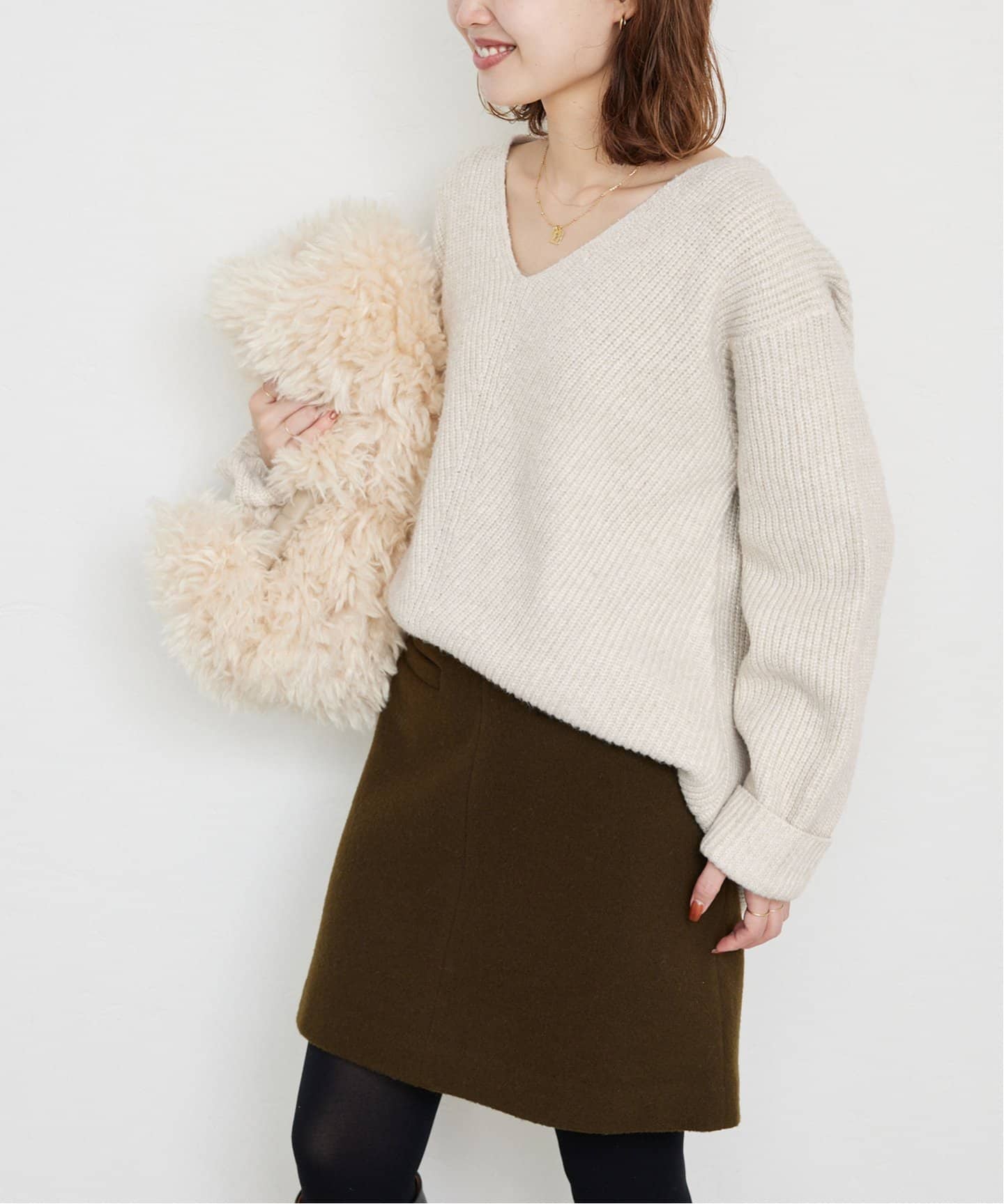 mutsumi　SLOBE IENA　ニットジレ*ベージュ mutsumi様専用 SLOBE IENA ニットジレ*ベージュ - メルカリ