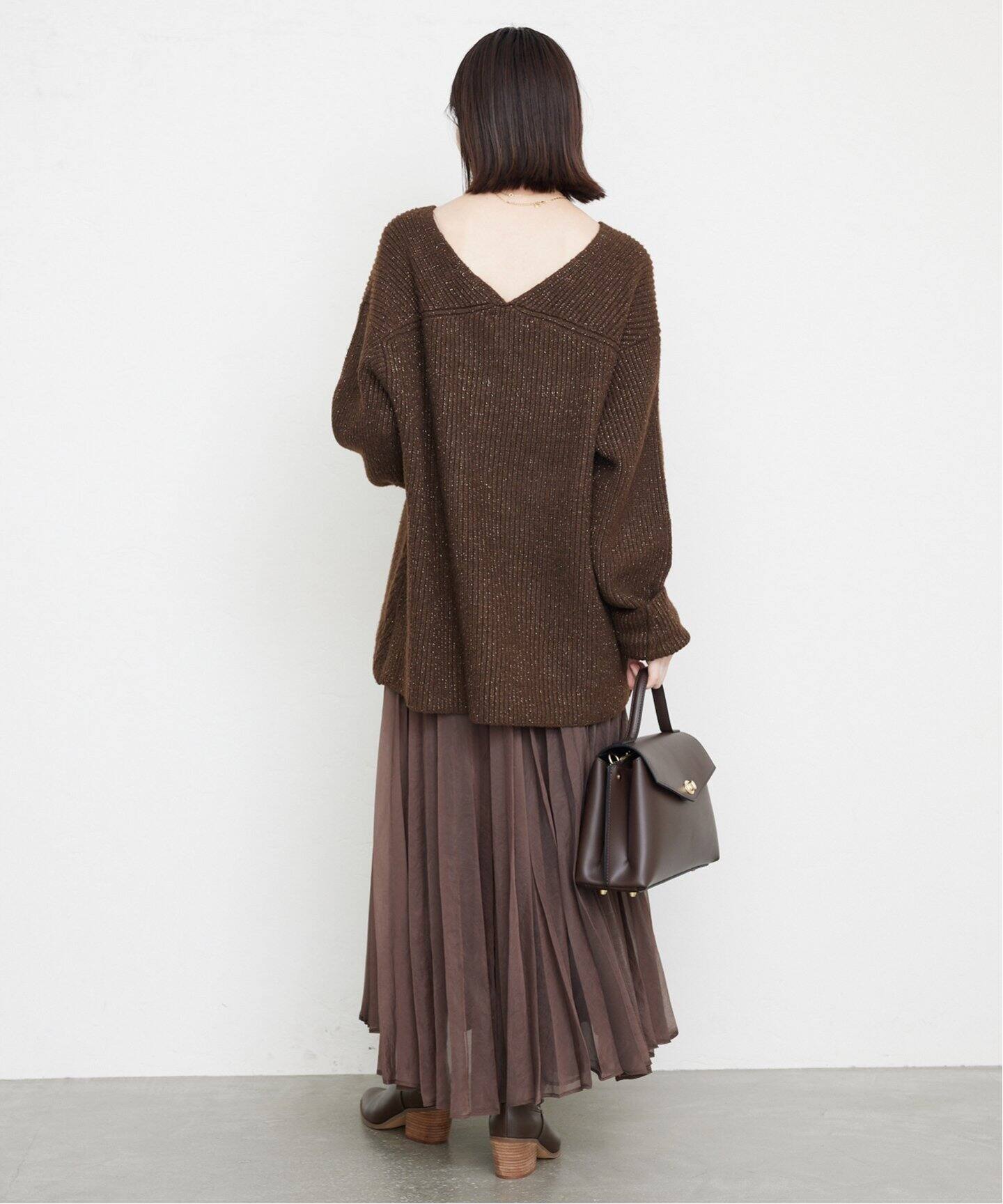 ラメMIXローゲージ畦ニット（ニット／セーター）｜SLOBE IENA