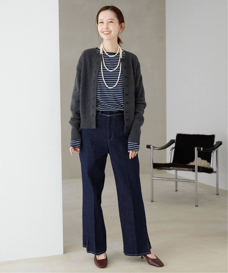 echecs クルーネックカーディガン（カーディガン）｜SLOBE IENA  