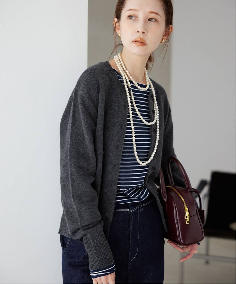 echecs クルーネックカーディガン（カーディガン）｜SLOBE IENA  