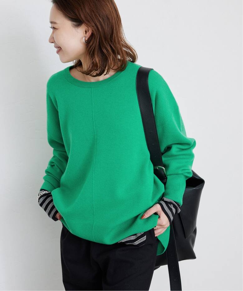 ウォッシャブルスムース クルーネックプルオーバー（ニット／セーター 