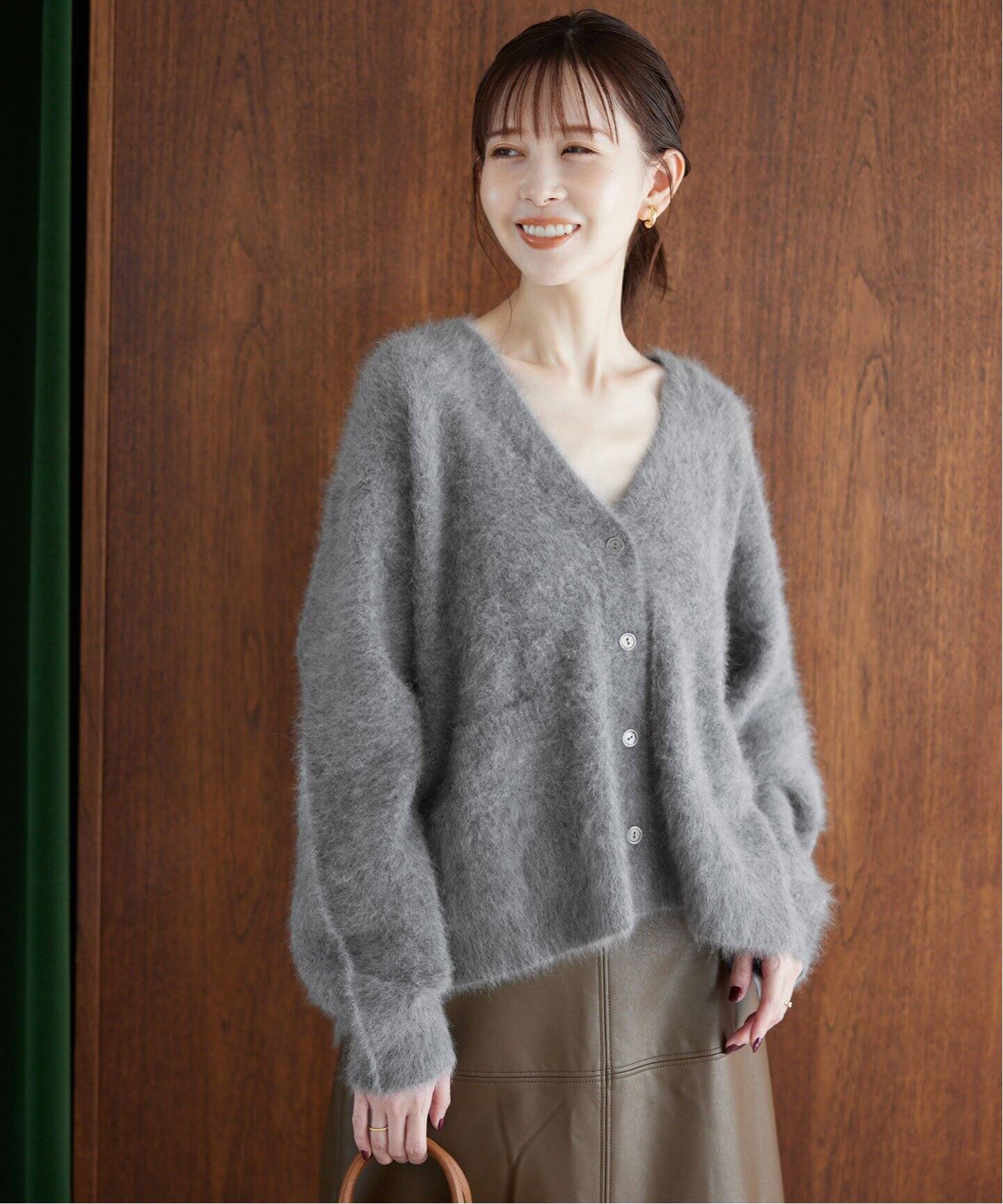 SLOBE IENAフォックスウールカシミヤカーディガン