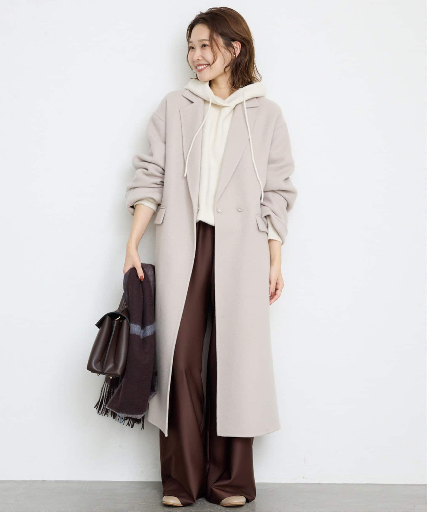 スローブイエナ エアリーニットフーディー SLOBE IENA グレー 可愛い 追加》エアリーニットフーディー（パーカー）｜SLOBE IENA（スローブ