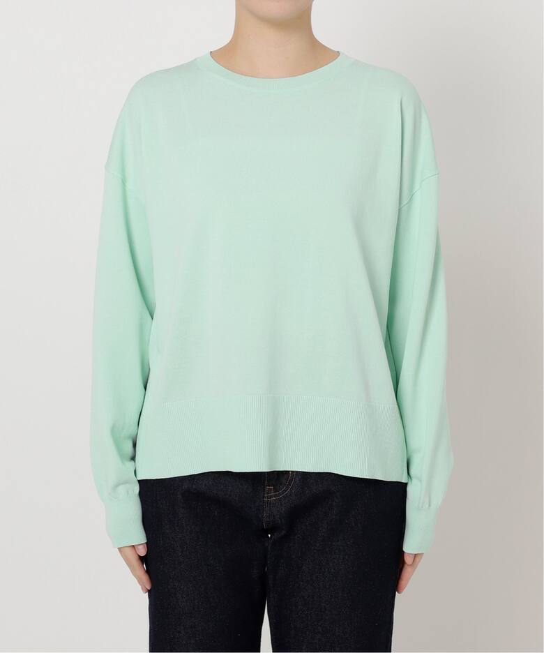 アイスコットン クルーネックプルオーバー（ニット／セーター）｜SLOBE  