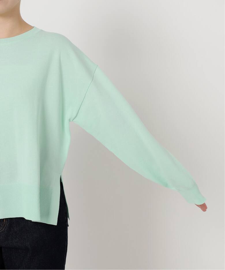 アイスコットン クルーネックプルオーバー（ニット／セーター）｜SLOBE  