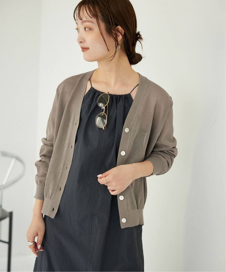 リネン混シアーカーディガン（カーディガン）｜SLOBE IENA（スローブ  