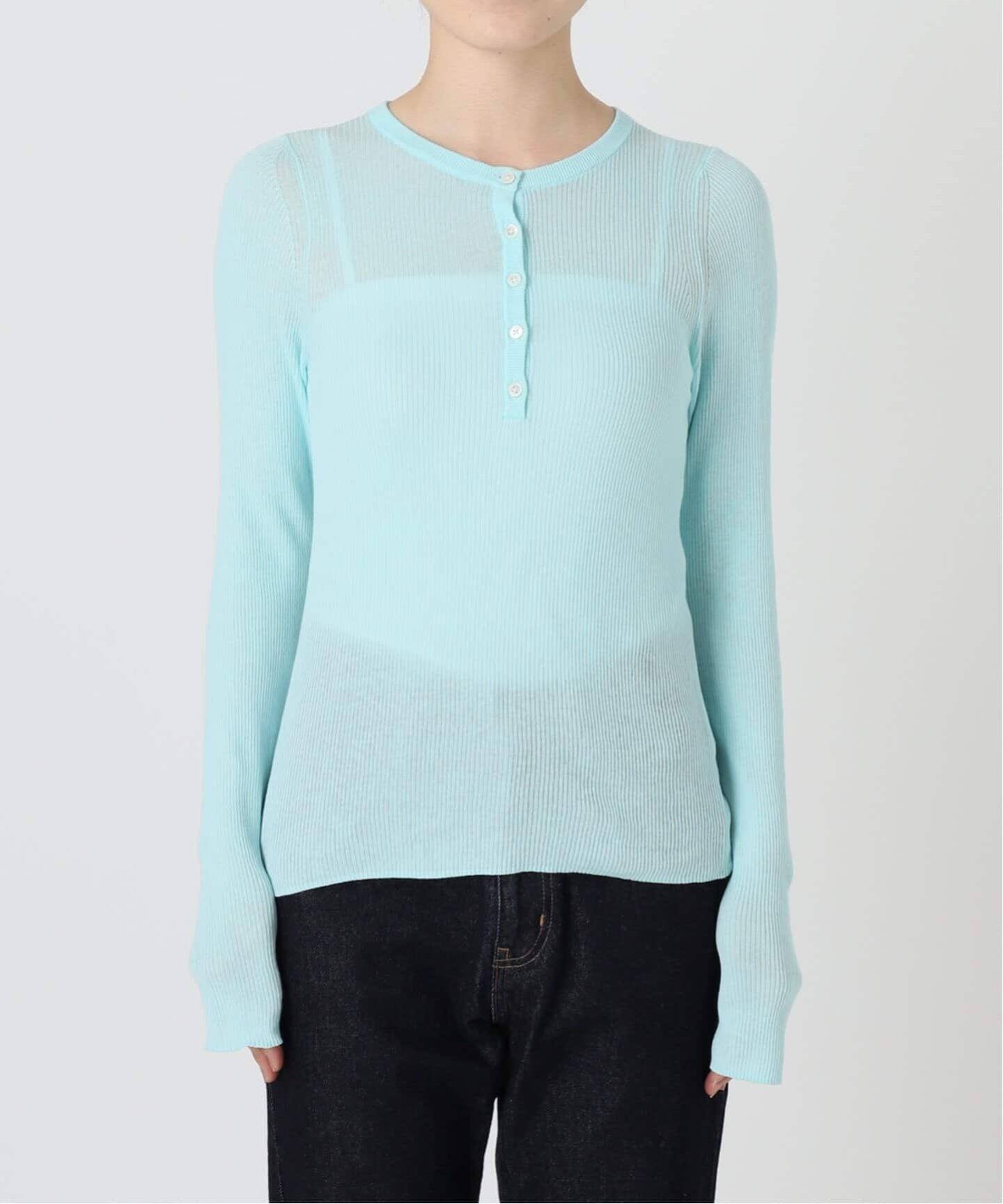 スローブイエナ　ピンク　Wフェイスジャージヘンリープルオーバー SLOBE IENA tシャツ Wフェイスジャージヘンリープルオーバー