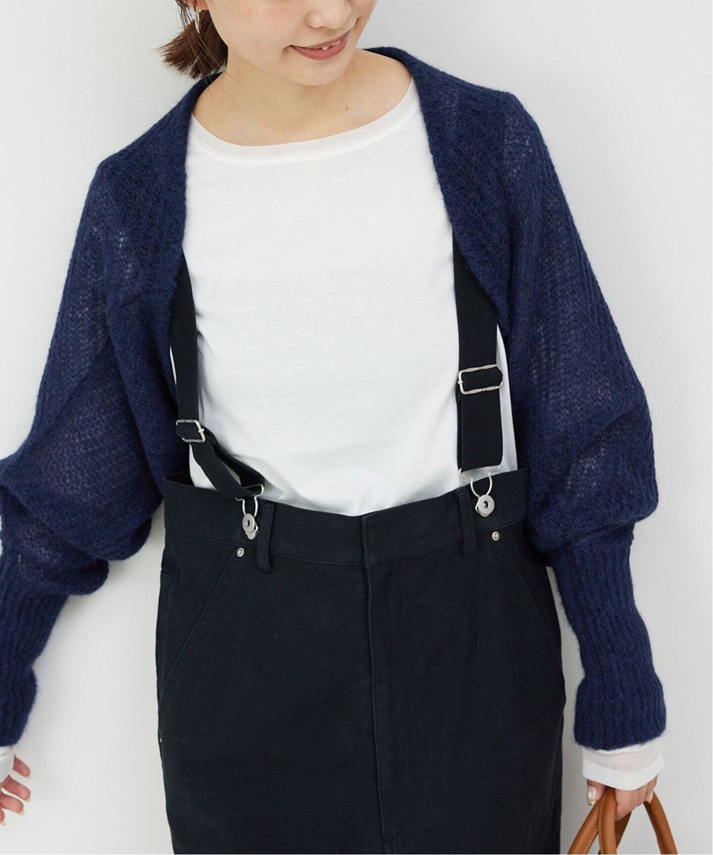 新品】SLOBE IENA アルパカ混シャギーパー釦カーディガン 23AW