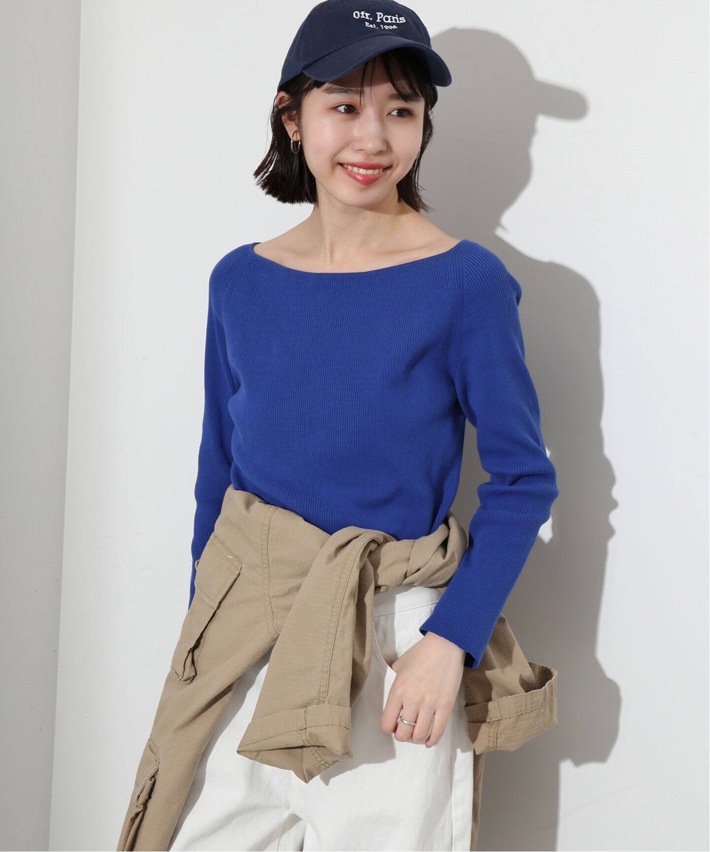 リブボートネック プルオーバー（ニット／セーター）｜SLOBE IENA  